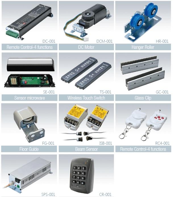 phụ kiện cửa kính tự động