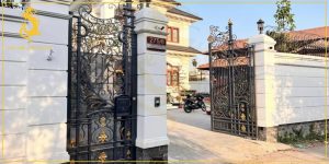 Mẫu cổng mở tự động tại Thủy Linh Long