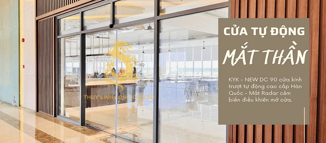 Cửa tự động đẹp tại Thủy Linh Long