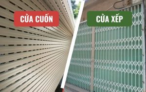 Nên lắp cửa cuốn hay cửa xếp