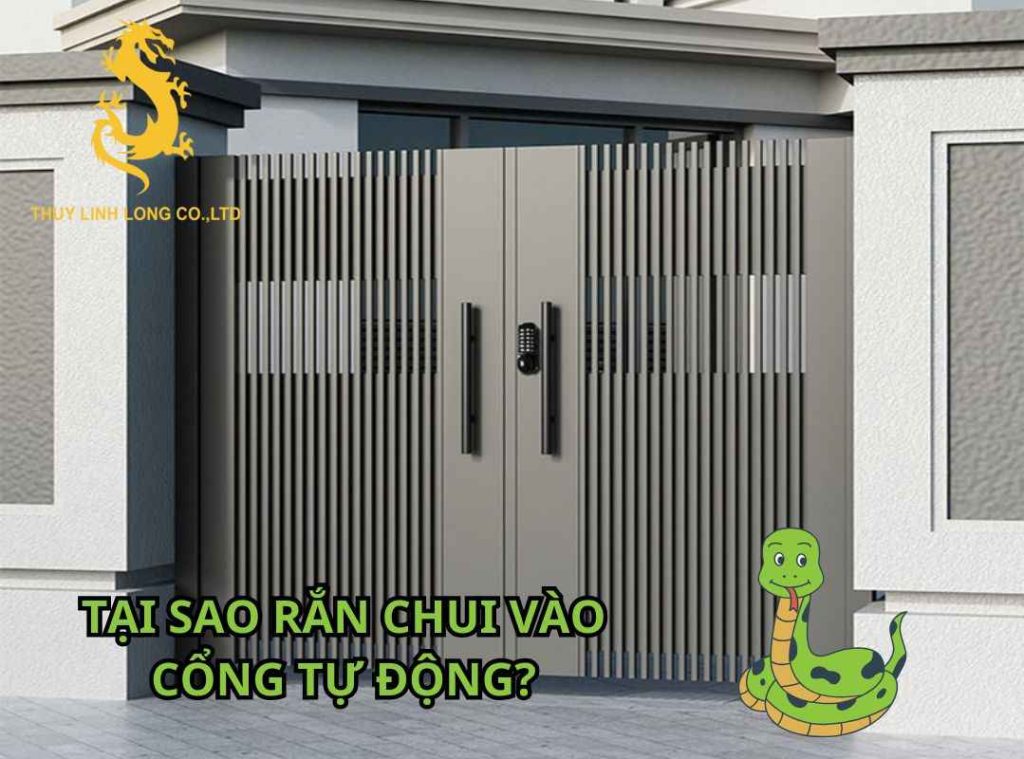 Nguyên nhân rắn chui vào cổng tự động