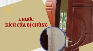 Kích lại cánh cửa nhà đang bị chùng đơn giản chỉ với 4 bước