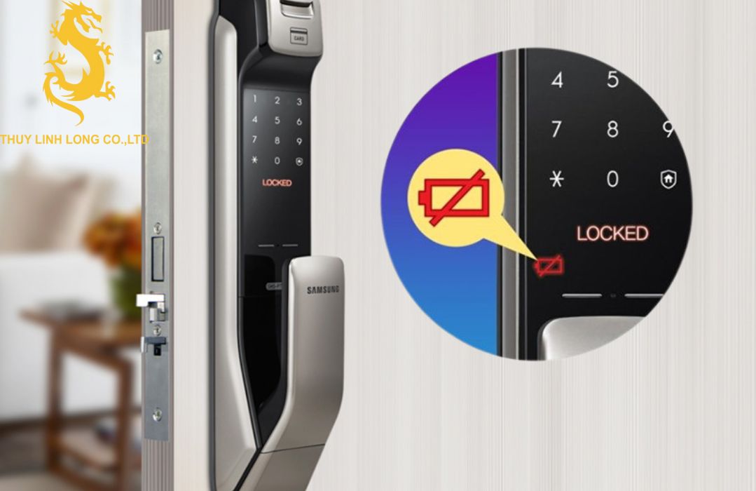 Cửa lỗi đèn báo do pin yếu