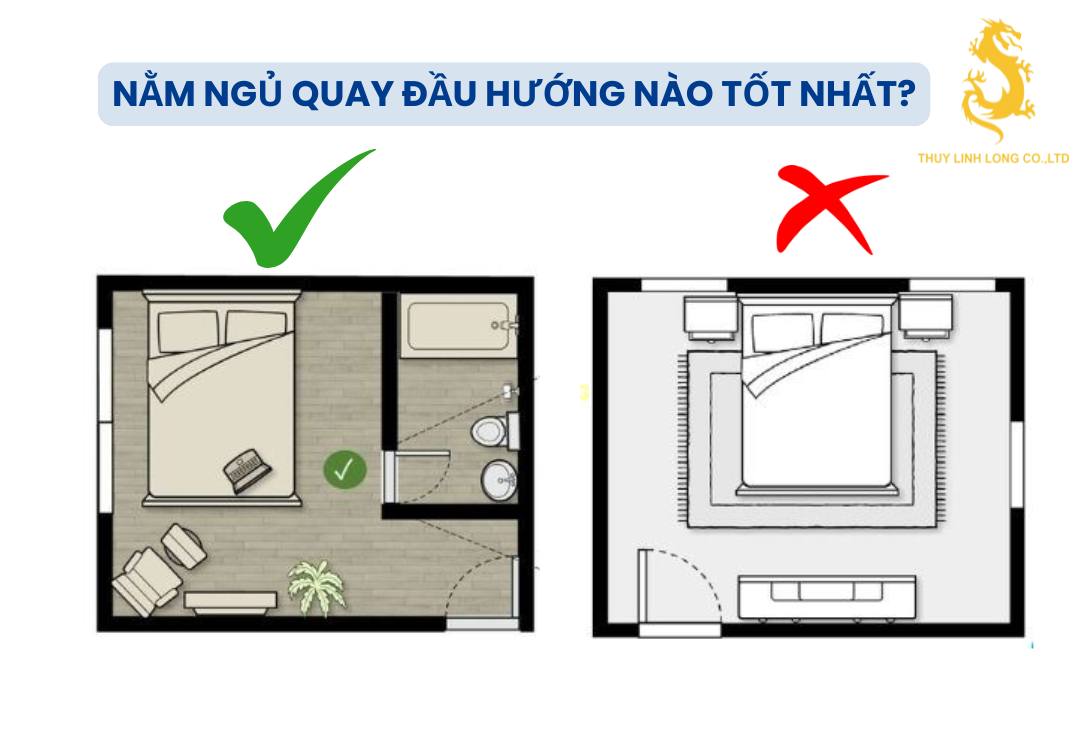 Hướng Tây Bắc, Đông, Nam, Bắc và hướng chủ trạch là các hướng nằm ngủ tốt