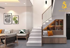 Giải mã phong thủy cửa nhà đối diện cầu thang chi tiết