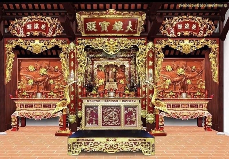 Chất liệu chế tác mẫu chữ câu đối nhà thờ họ