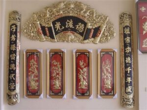 mẫu chữ câu đối nhà thờ họ