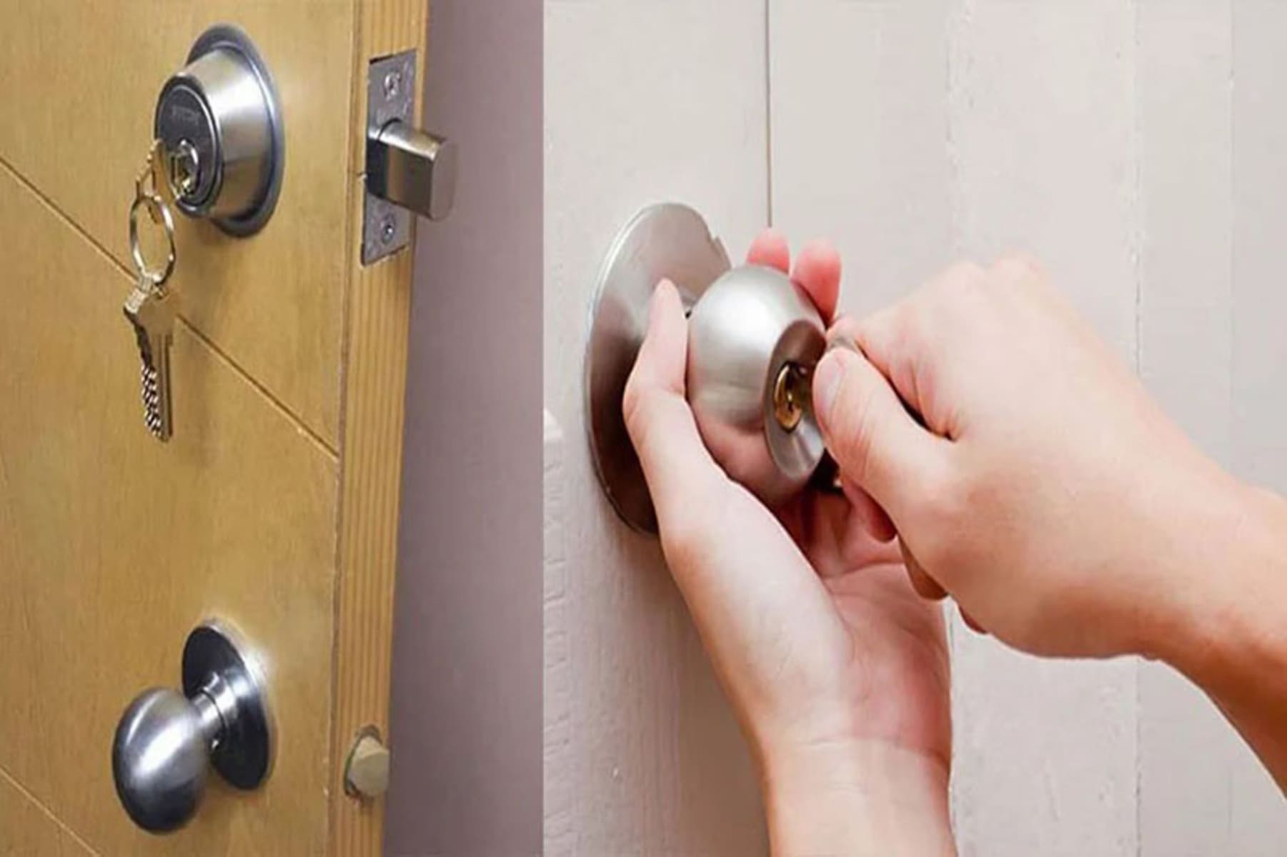 Sử dụng sai loại chìa khóa cho ổ khóa cửa nhà