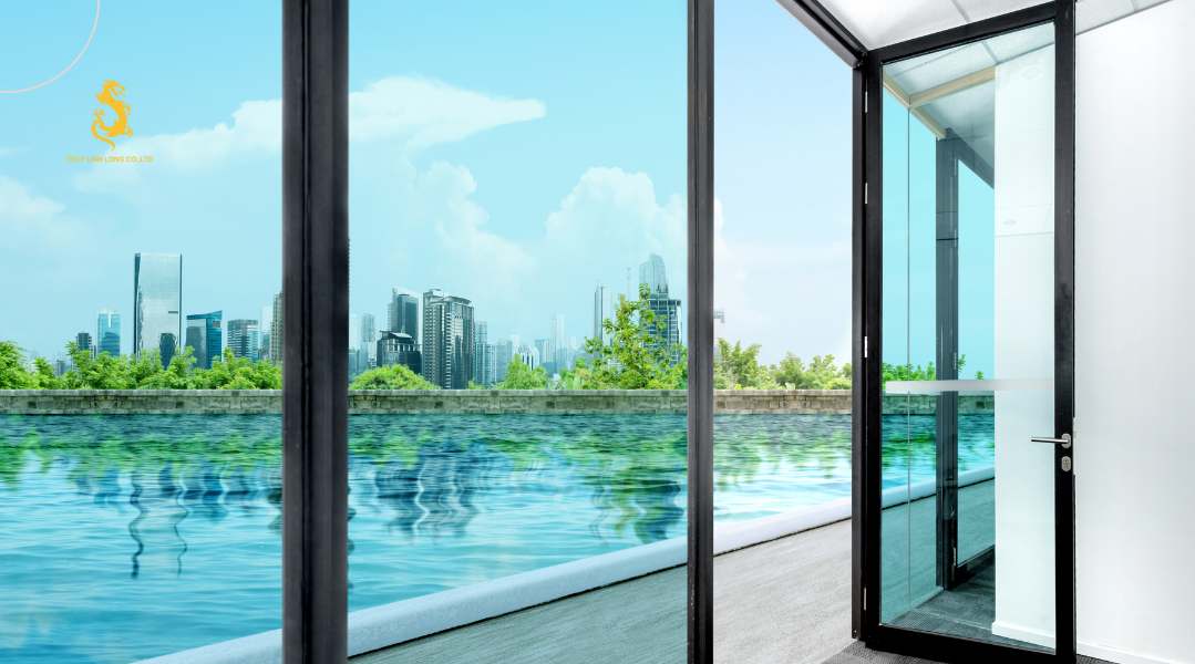 Cửa kính cường lực 4 cánh là lựa chọn tối ưu cho không gian sống